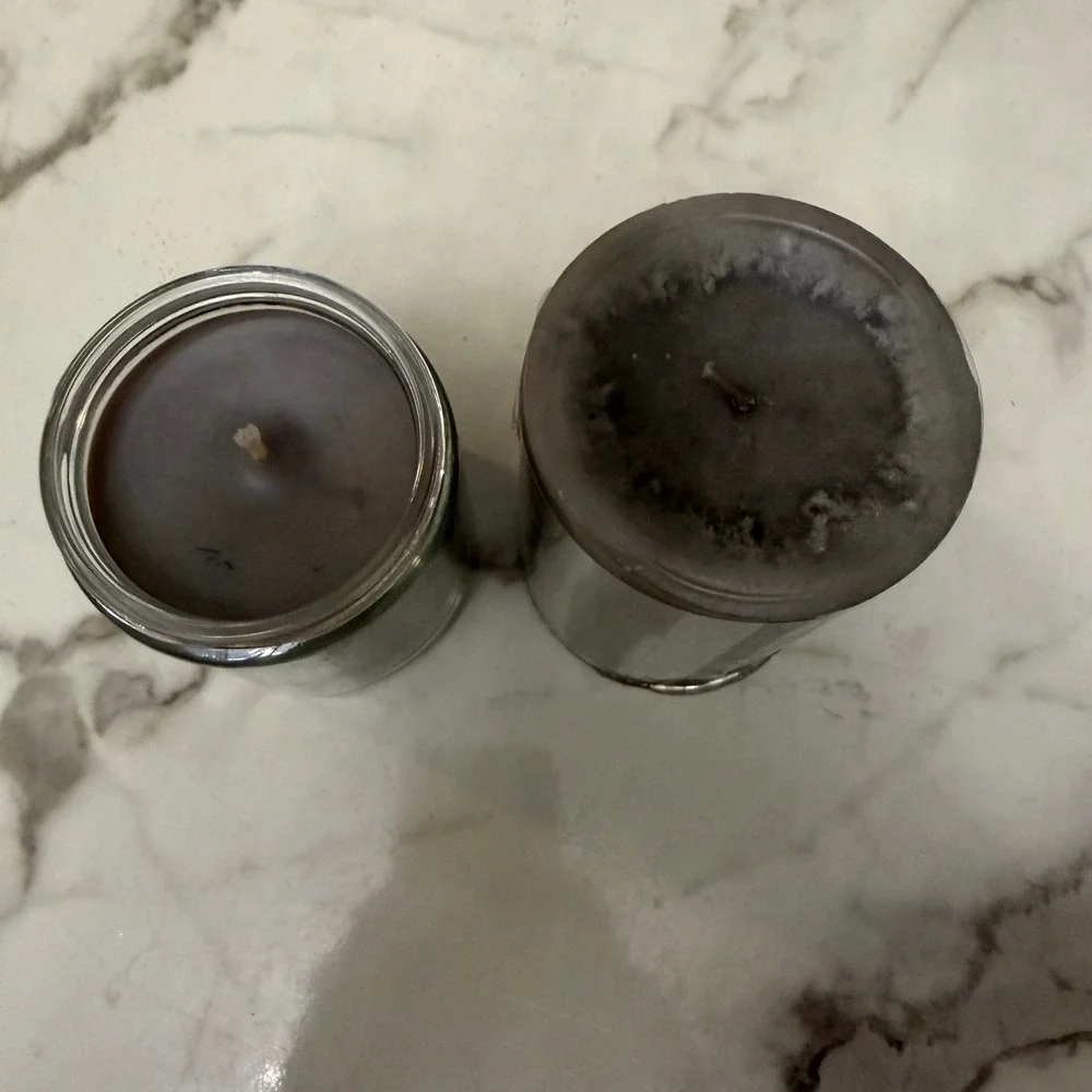 Bath & Body Works Pumpkin Bonfire Mason Jar & Sonoma Mahogany Cedar Candle Set - Picture 3 of 4